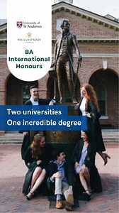 The BA (International Honours) joint degree programme is a four-year undergraduate degree that combines the best of the Scottish and American educational experience. By studying in both the UK and the USA, you will call two world-class universities home. | University of St Andrews | Facebook