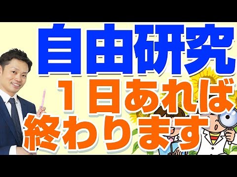 【楽勝】小中学生の自由研究！簡単に終わらせる方法と面白いテーマ【元理科教師が解説】