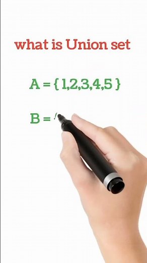 Operation on set // union of two sets class 9 //union set //#shorts #ytshortsvideo