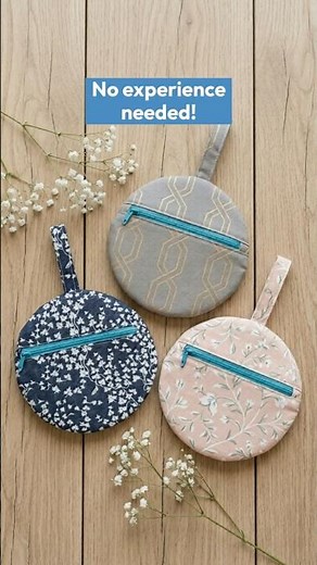 Cute Makeup Pouch | Easy Zipper Pouch Sewing Tutorial