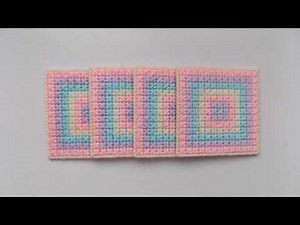 How to make a plastic canvas a quick & easy coasters