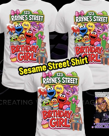 🎀✨ SHE TURNED ONE ON RAYNE’S STREET ✨🎀 123… it’s a BIRTHDAY GIRL moment 🥳💖 Custom shirts made just how YOU want it 😍 Your baby, your theme, your vision… brought to LIFE 💕 From Sesame vibes to FULL birthday slay 🎂🔥 We don’t do basic over here… we do WOWWWW 😮‍🔥 📲 Now taking orders! Let’s make your baby’s birthday unforgettable 💖 #BirthdayGirl #CustomShirts #SesameStreetTheme #KidsBirthday #MomLife