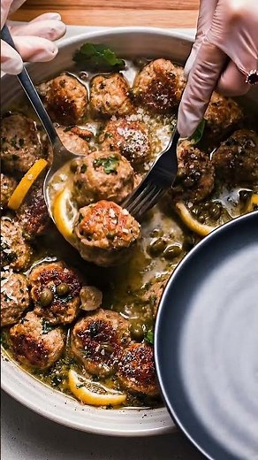 Lemon Butter Chicken Meatballs