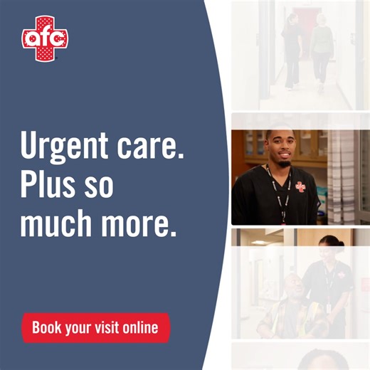 When life happens, you don’t have to wait. We’re here with walk-in care, extended hours, and the support you need—right when you need it. 💙 #AFCUrgentCare #HereForYou #WalkInCare #NoAppointmentNeeded #CommunityCare #TrustedCare | AFC Urgent Care Commerce