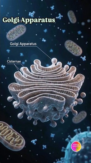 🧬🔬 Inside the Cell: Nucleus, Golgi Apparatus & Neuron | 3D Cell Biology #shorts #celldynamics #cell