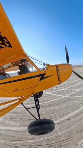 Short field take off in the Cub near max weight