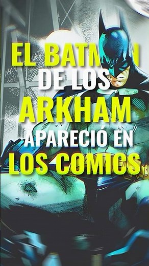 The Arkham Batman APPEARED in the comics #dccomics #batman