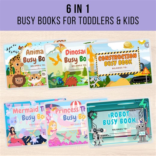 Busy Book Bundle Editable: Preschool Learning Activities (canva Template) - Etsy New Zealand