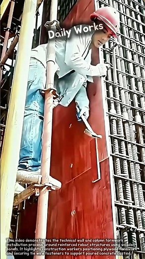 High Rise Reinforced Concrete Column Formwork Installation Process