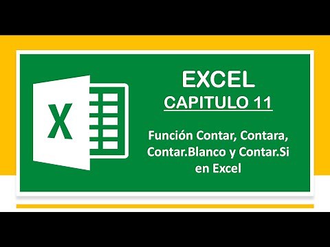 Funcion Contar, Contara, Contar.Blanco y Contar.Si en Excel