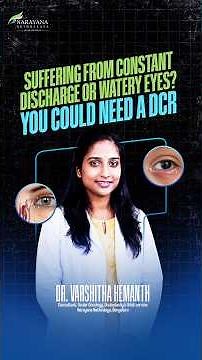 Excessive Tearing or Eye Discharge? You May Need DCR Surgery #DoctorSpeak