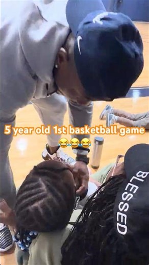 5 year old 1st basketball game 😂