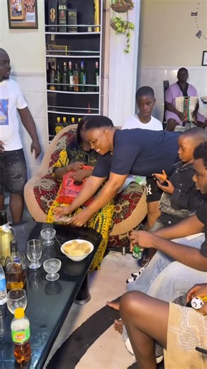 John Avah Stanley on Instagram: "Pt 3 of how I celebrate my mother’s birthday with my siblings, my friends and the grandchildren and my came in with hon chief Denis Aboki and they presented a kolanut to my mother for her birthday"