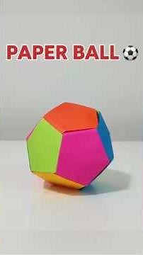 How to make Paper Ball ⚽ #homemadepapercraft #craft #diy