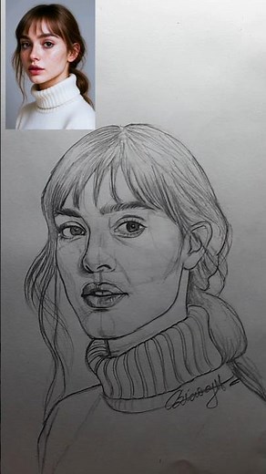 Master Realistic portrait drawing using Loomis method #art #drawing #sketch
