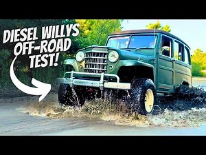 We Off-Road Tested Our Diesel Swapped Willys Jeep Wrangler With Electric AC!