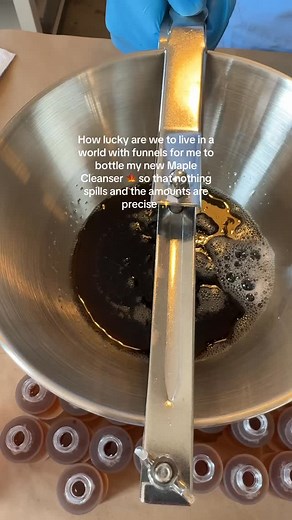 Drops Friday Nov 7: Maple cleanser 🍁 looks and smells like maple syrup 🥞 #cleanser #mapleskincare #makingskincare #asmr | Sabbatical Beauty