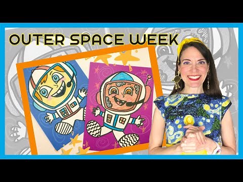 How to Draw an Astronaut Self Portrait | Outer Space Week