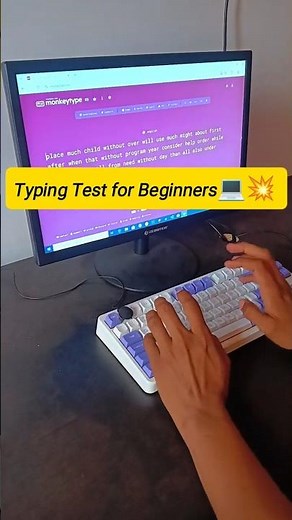 Typing Test for Beginners 💻 | Improve Speed & Accuracy | Learn Touch Typing Fast
