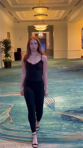 Caroline's Model Walking Audition