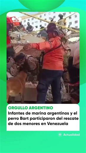 Argentine Marines participated in the rescue of two minors in Venezuela
