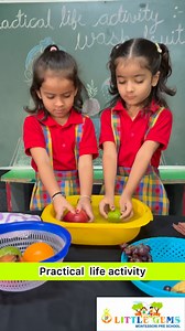 Montessori practical life activity #LittleGems #preschoolactivities | Little gems Montessori play-school
