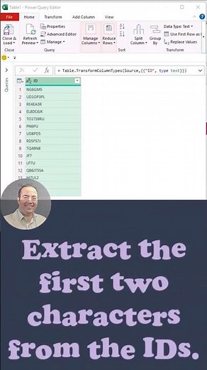 Extract First 2 Characters from IDs in Power Query