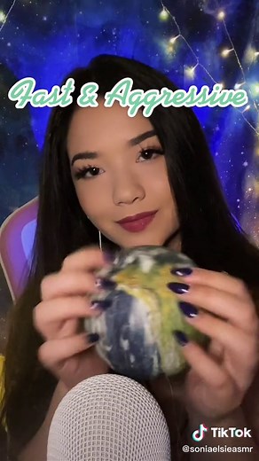 Fast and aggressive Earth ball scratching ✨✨ Should I do more fast and aggressive triggers? this thing is so cool, thank you to the amazing person who got it for me off of my wishlist! #asmr #asmrtists #fastandaggressiveasmr #soniaelsie #soniaelsieasmr