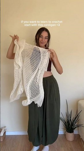 the perfect #meshcardigan #tutorial for summer for complete beginners 💛 #crochettutorial #crochet