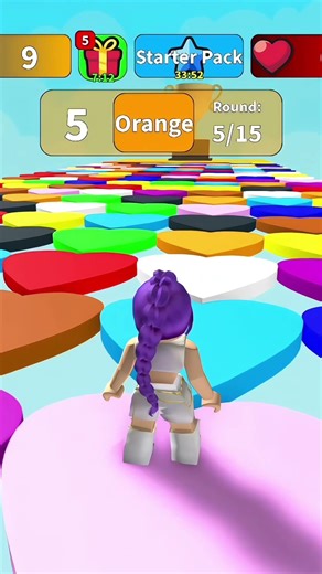 rumi play color block roblox🤣 #shorts