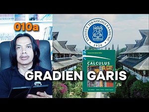 Straight Line Equation: Gradient Definition & Point-Gradient Form | Mathematics 1A ITB (Calc010a)
