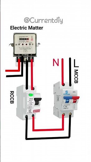 💡 How to MCCB & RCCB wiring made easy! #Shorts #ElectricianTips