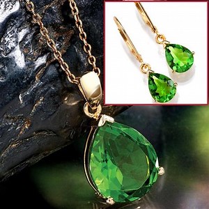 Helenite Necklace & Earring Set