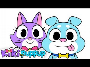 Meet Your New Friends, Kiki🐱 & Puppo🐶 | Animal Songs | Kikipuppup Nursery Rhymes