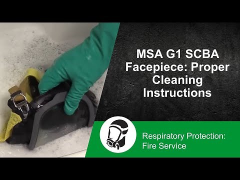 MSA G1 SCBA Facepiece: Proper Cleaning Instructions
