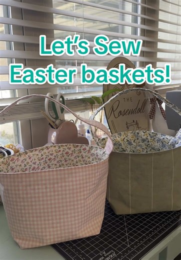 🐣Let’s see Easter baskets!! 🌷#easter #resurrection #sew #sewing #sewingtiktok #easterbaskets #sahm #mom