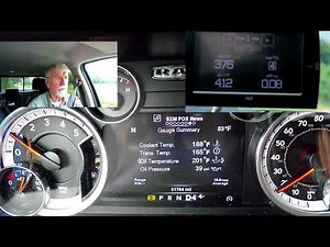 RAM 2500 Cummins diesel - Using the Tow mode, shift selector, exhaust brake.