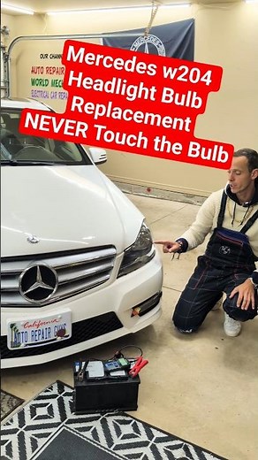 Mercedes Headlight Bulb Replacement W204 Mercedes C250 C300 C350 C180 C200 C230 C280 CDI