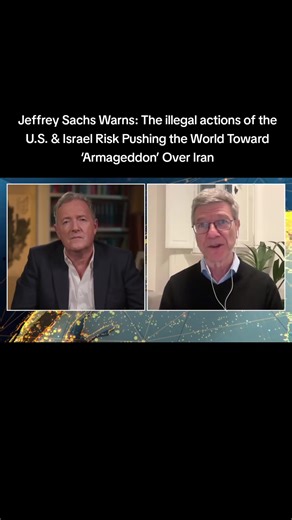 Professor Jeffrey Sachs just issued one of the starkest warnings I’ve heard in years. He has said plainly that what the U.S. and Israel are doing with Iran risks pushing the world toward catastrophe. He warns that the illegal and reckless actions of the U.S. & israel could ignite a regional inferno, drag major powers into confrontation, and push the world toward a disaster that could resemble World War III - even “Armageddon.” When a respected economist and global adviser is sounding the alarm t
