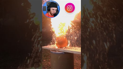 How pumpkins react when exposed to many lit matches