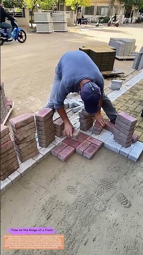 Laying the Groundwork: How Paving Bricks Shapes Spaces#BrickLaying #Construction
