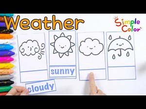 Sunny, Cloudy, Windy, Rainy Weather Learning for Kids | Learn Weather for toddler