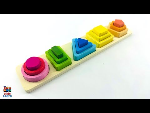 Shape & Size Sorting Activity | Learn Shapes | Best Educational Videos for Toddlers
