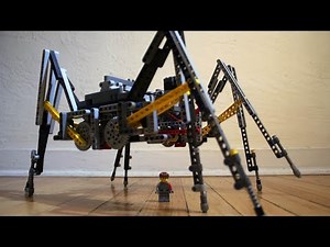 Huge Lego Technic Spider Walking RC Robot MOC Klann Linkage