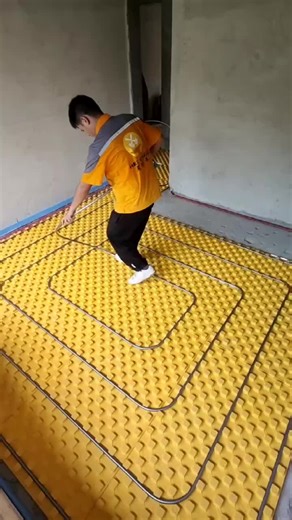 Installing a Yellow Floor Heating System Step-by-Step