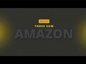 3SUM #Amazon Interview #DSA Question 2