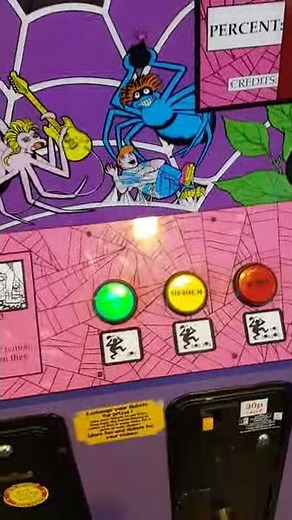 Spider Stompin ticket arcade machine
