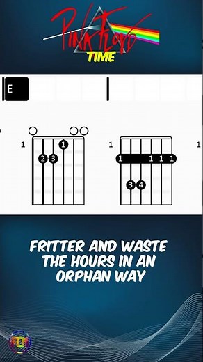 PINK FLOYD - Time | Scrolling Guitar Chords & Lyrics #guitarlesson #guitar #guitarcover #rock