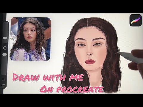 HOW I DRAW FACES ON PROCREATE / digital art