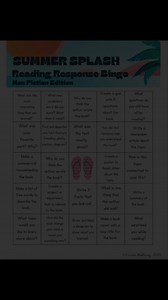 Summer Reading Bingo Boards | Fiction, Nonfiction, and STEM Reading Response - Etsy Canada